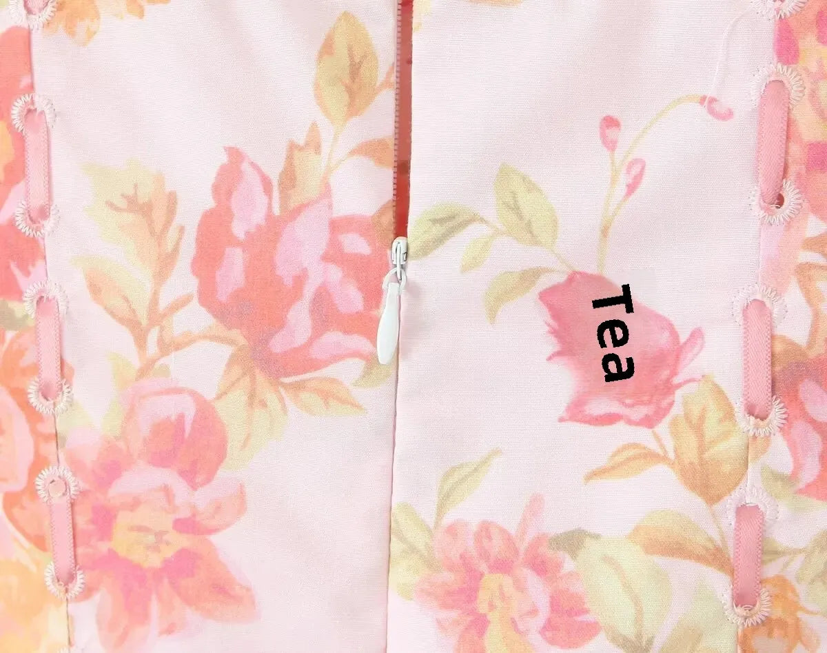 Rosé Garden Dress