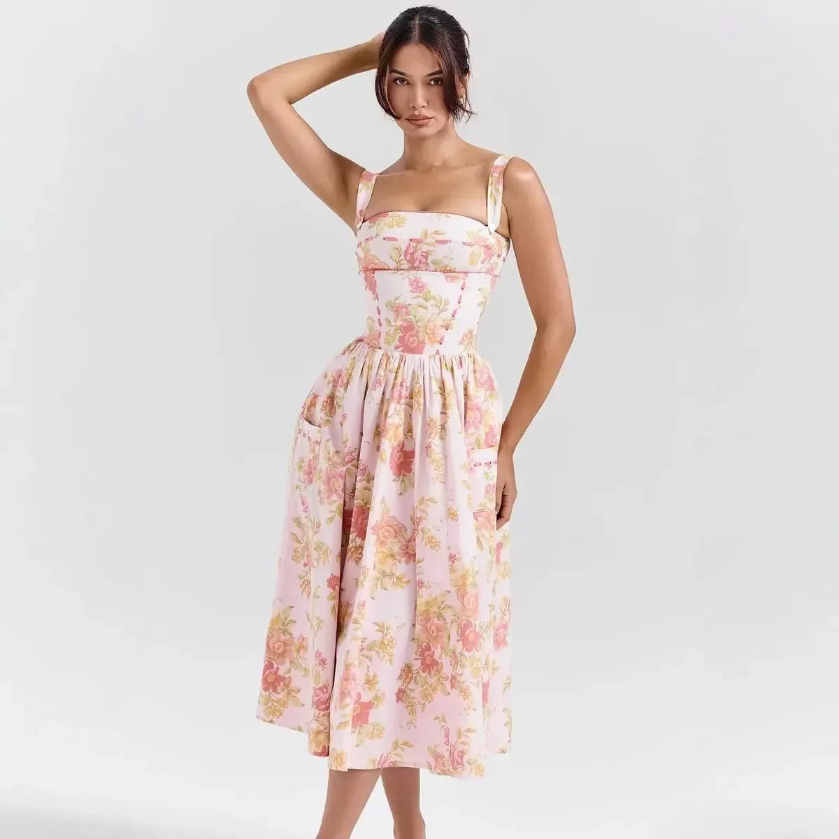 Rosé Garden Dress