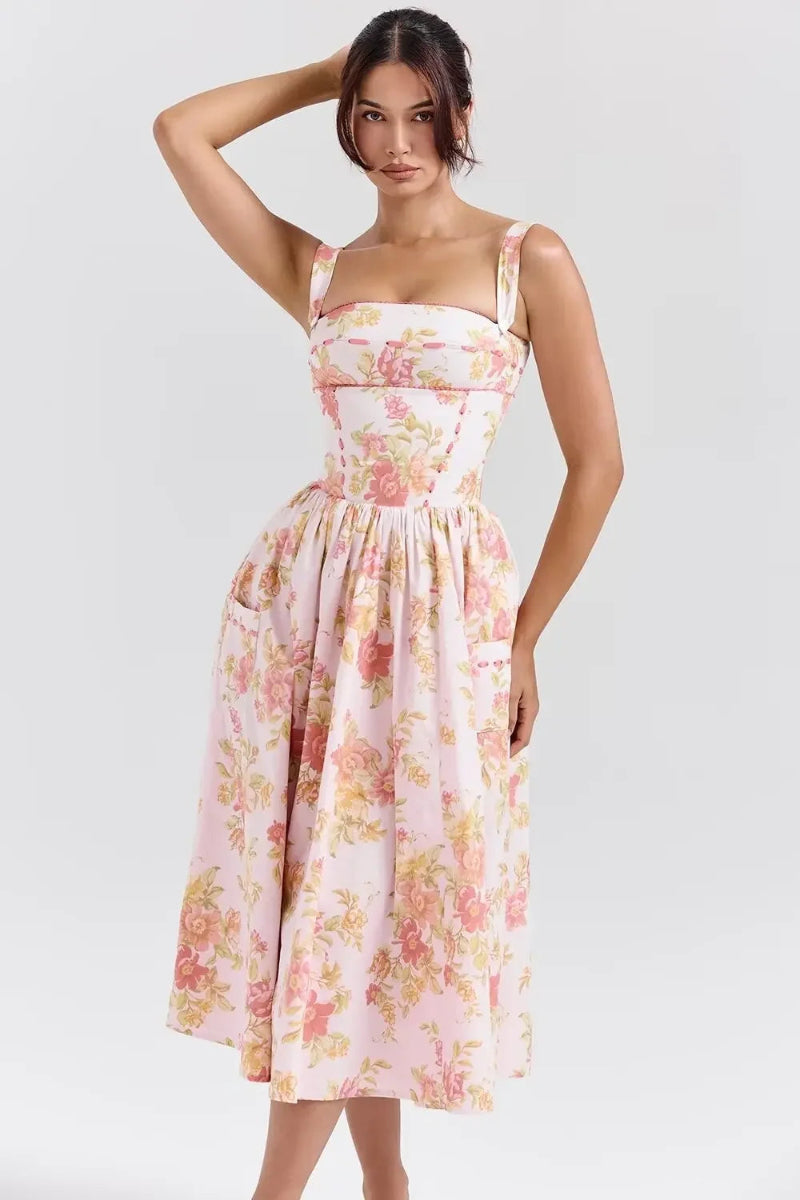 Rosé Garden Dress