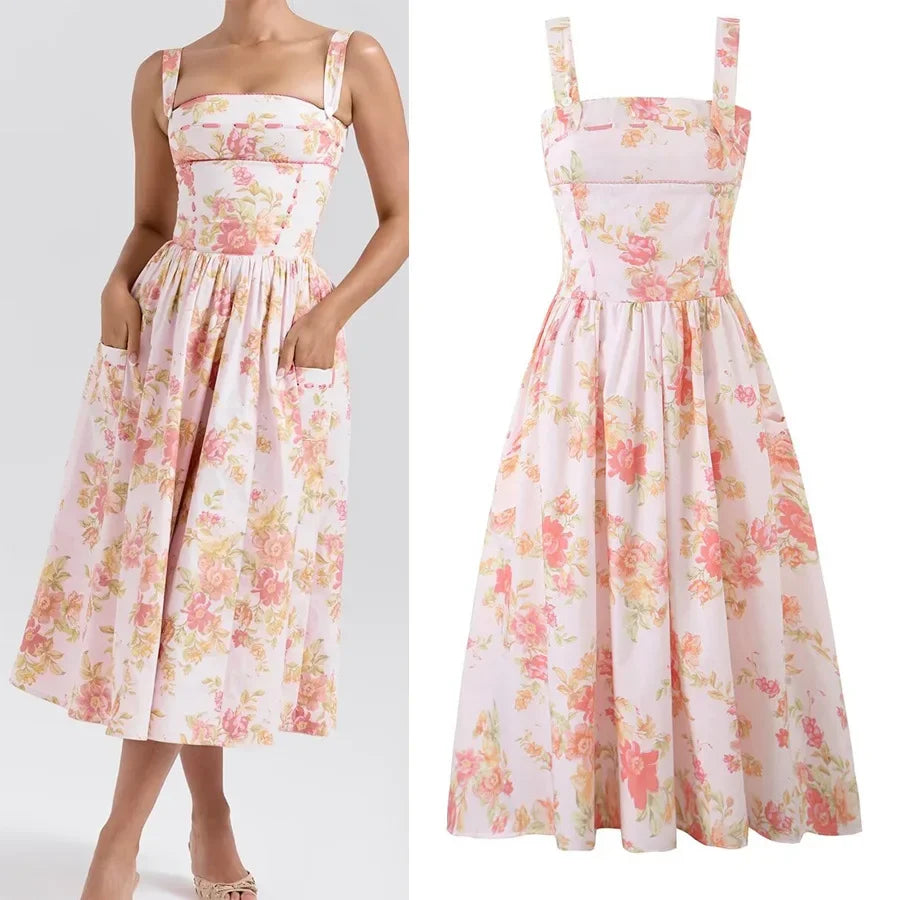 Rosé Garden Dress